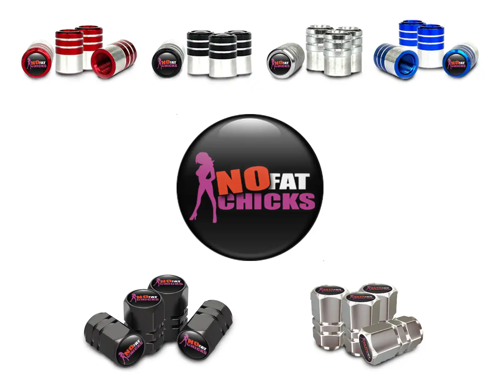 Valve Stem Caps for SUVs Glossy Edition